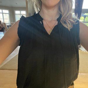 Black Satin Blouse